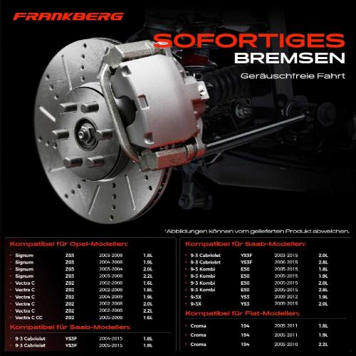 2x Bremsscheiben Hinterachse für Opel Signum Vectra C Caravan CC Saab 9-3 Cabriolet Kombi 9-3X Bild 2x Bremsscheiben Hinterachse für Opel Signum Vectra C Caravan CC Saab 9-3 Cabriolet Kombi 9-3X
