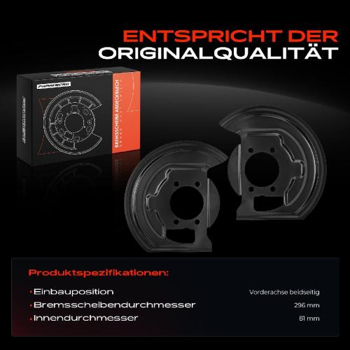 2x Ankerblech Bremsscheibe Vorderachse Beidseitig für Nissan Juke Qashqai I X-Trail Bild 2x Ankerblech Bremsscheibe Vorderachse Beidseitig für Nissan Juke Qashqai I X-Trail