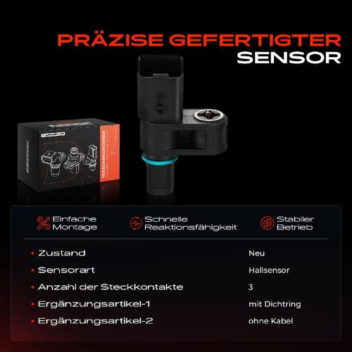 1x Nockenwellenposition Sensor für Citroën Berlingo C3 C4 DS3 Opel Corsa F Peugeot Bild 1x Nockenwellenposition Sensor für Citroën Berlingo C3 C4 DS3 Opel Corsa F Peugeot