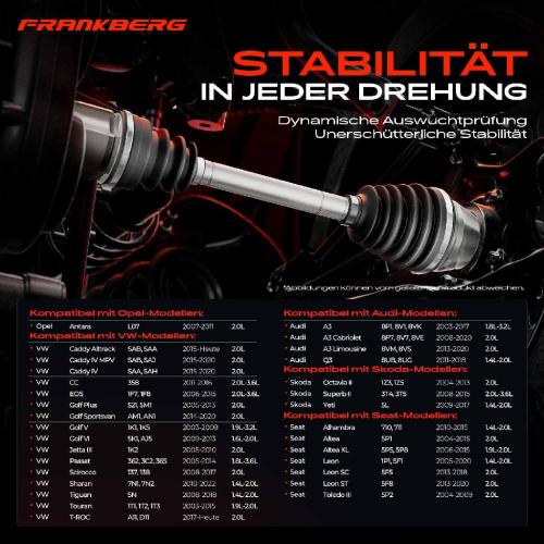 1x Antriebswelle Vorderachse Links für VW Golf Passat Touran Audi A3 Skoda Octavia Seat Bild 1x Antriebswelle Vorderachse Links für VW Golf Passat Touran Audi A3 Skoda Octavia Seat