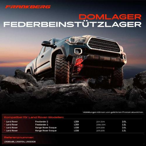 2x Domlager Federbeinstütz lager für Land Rover Freelander 2 2.0L Bild 2x Domlager Federbeinstütz lager für Land Rover Freelander 2 2.0L