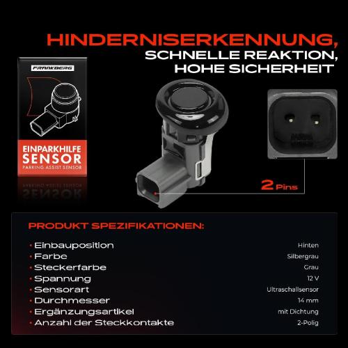 1x Parksensor PDC Sensor Hinten für Mitsubishi Outlander Lancer Pajero Sport ASX Bild 1x Parksensor PDC Sensor Hinten für Mitsubishi Outlander Lancer Pajero Sport ASX