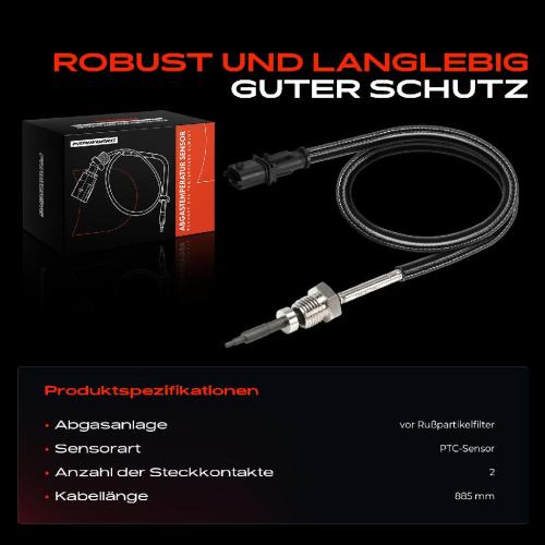 1x Abgastemperatursensor für Fiat Bravo II 198 Stilo 192 1.4L 1.6L 1.9L Bild 1x Abgastemperatursensor für Fiat Bravo II 198 Stilo 192 1.4L 1.6L 1.9L