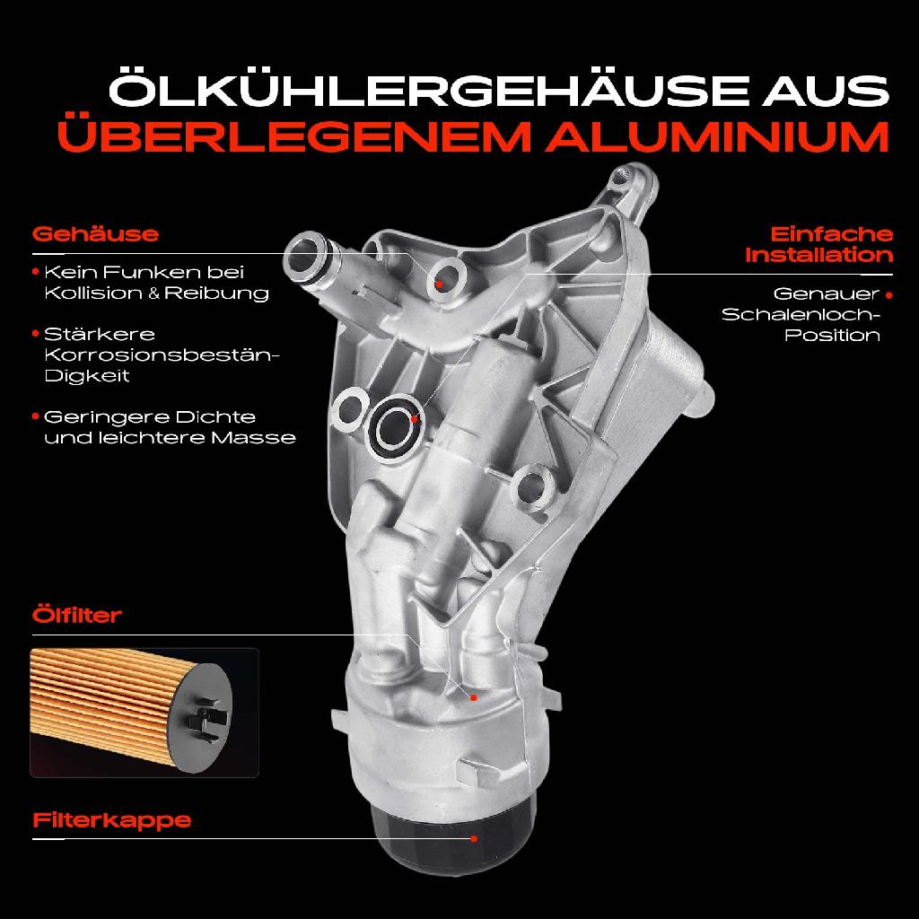 1x Ölfiltergehäuse für Alfa Romeo 159 Fiat Doblo Spider Opel Insignia A G09 2.0L