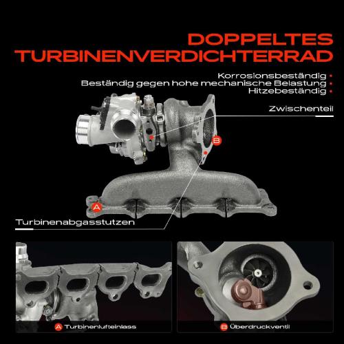 1x Turbolader Abgaskrümmer Einheit für Opel Astra J Caravan GTC K Sports Tourer Cascada Insignia A Country Bild 1x Turbolader Abgaskrümmer Einheit für Opel Astra J Caravan GTC K Sports Tourer Cascada Insignia A Country