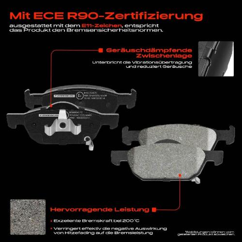 4x Bremsbeläge Vorderachse für Honda Accord VIII Kombi 2.0L 2.2L 2.4L 2008-2015 Bild 4x Bremsbeläge Vorderachse für Honda Accord VIII Kombi 2.0L 2.2L 2.4L 2008-2015