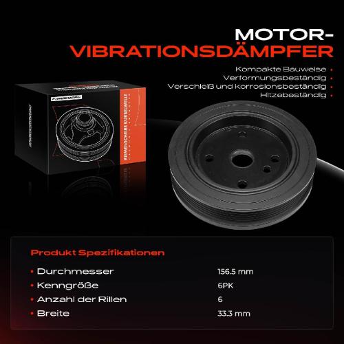 1x Riemenscheibe Kurbelwelle für Volvo S40 I S60 I S80 I V40 Kombi 2.0L T 2.4L 2.5L T Bild 1x Riemenscheibe Kurbelwelle für Volvo S40 I S60 I S80 I V40 Kombi 2.0L T 2.4L 2.5L T