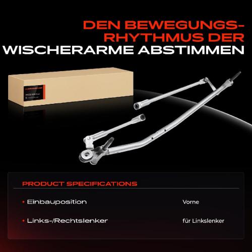 Frankberg 1x Wischergestänge Vorne für Opel Movano B Renault Master III Bild Frankberg 1x Wischergestänge Vorne für Opel Movano B Renault Master III