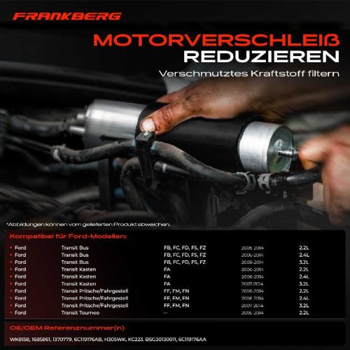 1x Kraftstofffilter für Ford Transit Bus FA FB FC FD FS FZ FF FM FN Bild 1x Kraftstofffilter für Ford Transit Bus FA FB FC FD FS FZ FF FM FN