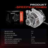 1x Lichtmaschine Generator für VW Passat 4B C5 Audi A4 A6 8E B6 Skoda Superb I
