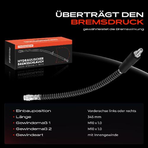 Frankberg 1x Bremsschlauch Bremsschläuche Vorderachse Links oder Rechts für Renault Clio II Thalia I II Twingo II Bild Frankberg 1x Bremsschlauch Bremsschläuche Vorderachse Links oder Rechts für Renault Clio II Thalia I II Twingo II