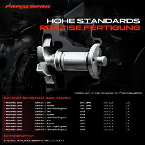 Frankberg 1x Wasserpumpe Kühlwasserpumpe für Mercedes-Benz Sprinter 2-T 3-T 4-T 5-T B901 B902 B903 B904 2.7L Bild Frankberg 1x Wasserpumpe Kühlwasserpumpe für Mercedes-Benz Sprinter 2-T 3-T 4-T 5-T B901 B902 B903 B904 2.7L