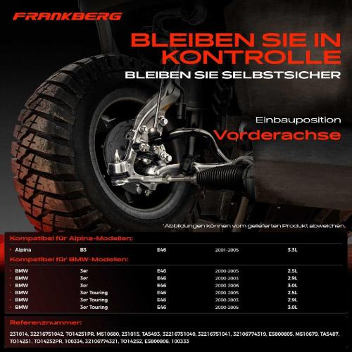 2x Spurstangenkopf Vorderachse für Alpina B3 E46 B3 Kombi BMW 3er E46 3er Coupe 3er Touring 2000-2006 Bild 2x Spurstangenkopf Vorderachse für Alpina B3 E46 B3 Kombi BMW 3er E46 3er Coupe 3er Touring 2000-2006