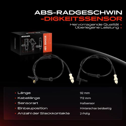 Frankberg 2x ABS Sensor Hinterachse beidseitig für Fiat Palio Weekend 1.7L 1.0L 1.1L 1.2L 1.4L 1.5L 1.6L 1.9L 1999-2008 Bild Frankberg 2x ABS Sensor Hinterachse beidseitig für Fiat Palio Weekend 1.7L 1.0L 1.1L 1.2L 1.4L 1.5L 1.6L 1.9L 1999-2008