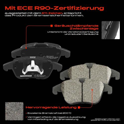 4x Bremsbeläge Vorderachse für Peugeot 207 SW 208 3008 Van 307 Break CC Kasten/Kombi 308 5008 RCZ Bild 4x Bremsbeläge Vorderachse für Peugeot 207 SW 208 3008 Van 307 Break CC Kasten/Kombi 308 5008 RCZ