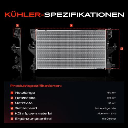 1x Kühler Wasserkühler Motorkühler für Fiat Ducato 250 Citroën Jumper Pritsche/Fahrgestell Bild 1x Kühler Wasserkühler Motorkühler für Fiat Ducato 250 Citroën Jumper Pritsche/Fahrgestell