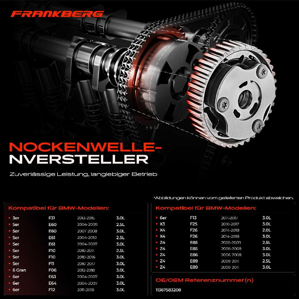 1x Nockenwellenversteller für BMW E81 E87 E88 E82 E93 E92 E91 E60 E63 E86 E89 F20 F31