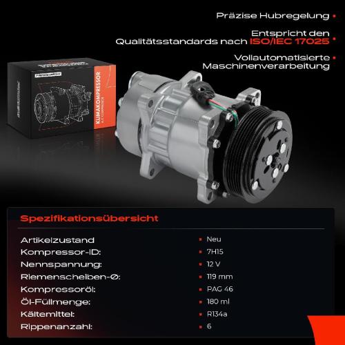 Frankberg 1x Klimakompressor für Citroen Jumper Xantia ZX Peugeot 405 Fiat Bild Frankberg 1x Klimakompressor für Citroen Jumper Xantia ZX Peugeot 405 Fiat