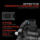 1x Thermostat Kühlmittel für Chevrolet Aveo Cruze Schrägheck Opel Astra J Corsa D E