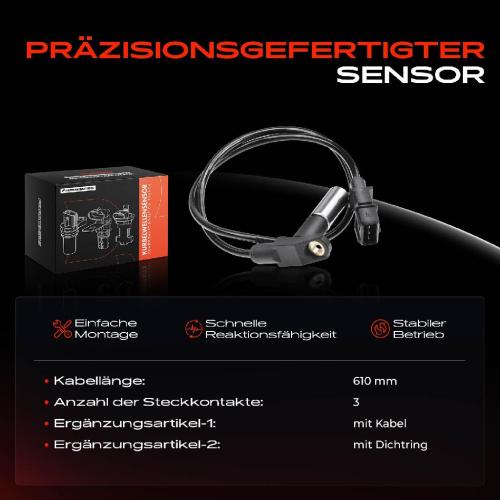 1x Kurbelwellensensor Impulsgeber für BMW 3er E30 5er E28 6er E24 7er E23 1977-1992 Bild 1x Kurbelwellensensor Impulsgeber für BMW 3er E30 5er E28 6er E24 7er E23 1977-1992