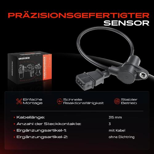 1x Kurbelwellensensor Impulsgeber für Peugeot 405 Citroën BX Hyundai H-1 Fiat Punto KIA Sephia Bild 1x Kurbelwellensensor Impulsgeber für Peugeot 405 Citroën BX Hyundai H-1 Fiat Punto KIA Sephia