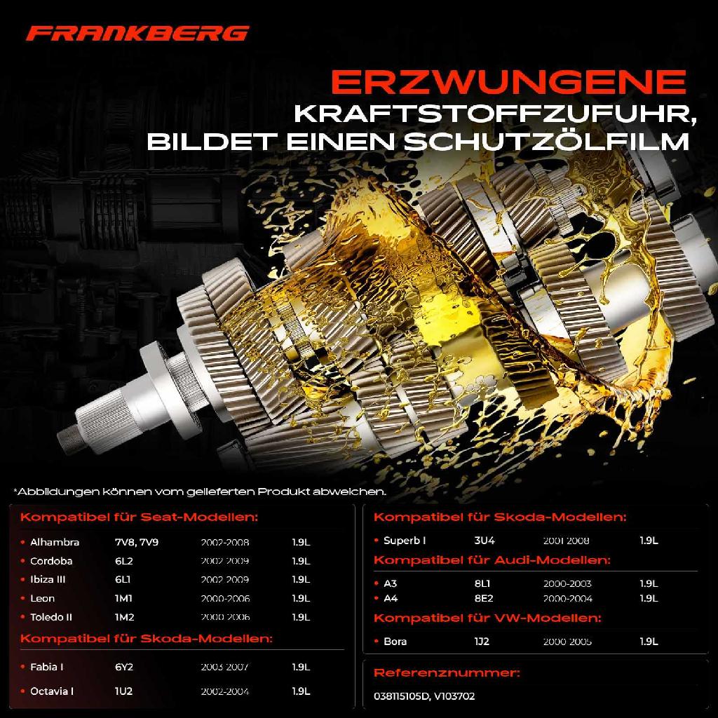 1x Ölpumpe für VW Golf IV Polo Passat Audi A3 8L1 A4 A6 Seat Leon Skoda