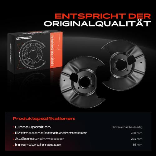 2x Ankerblech Bremsscheibe Hinterachse Beidseitig für Mazda 6 Hatchback/Stufenheck/Station Wagon Bild 2x Ankerblech Bremsscheibe Hinterachse Beidseitig für Mazda 6 Hatchback/Stufenheck/Station Wagon