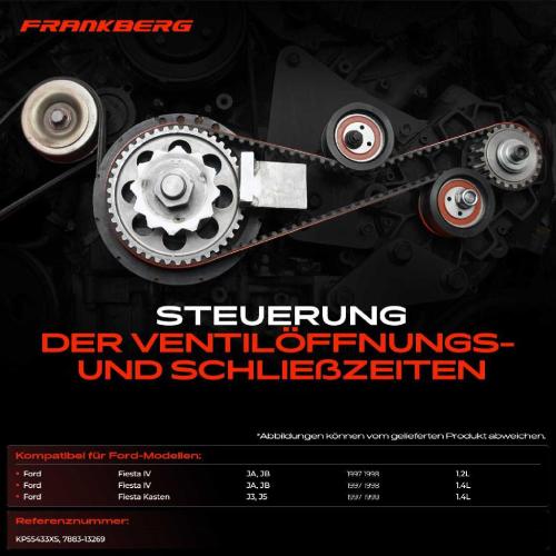 1x Zahnriemensatz Zahnriemen Wasserpumpe für Ford Fiesta IV JA Ford Fiesta Kasten Bild 1x Zahnriemensatz Zahnriemen Wasserpumpe für Ford Fiesta IV JA Ford Fiesta Kasten