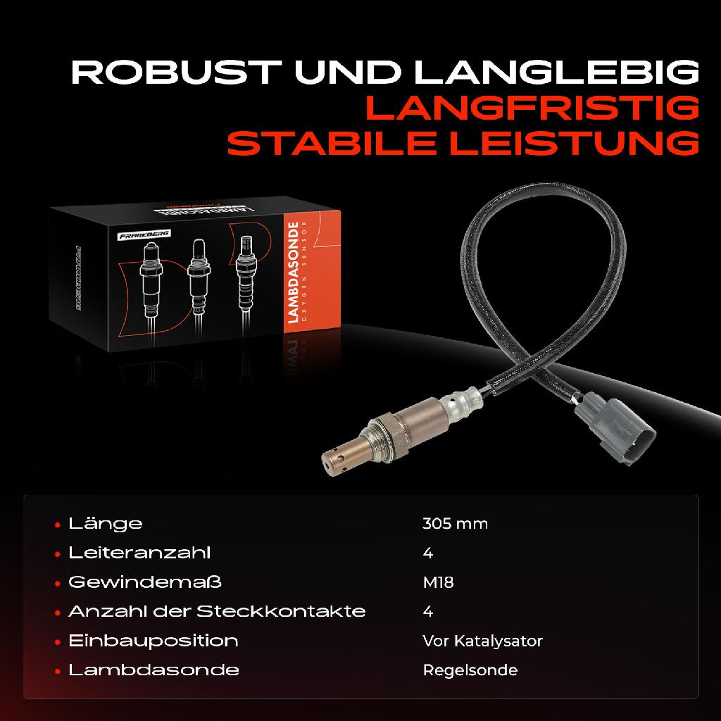 1x Lambdasonde Regelsonde Vor Katalysator für Toyota Auris E15 Land Cruiser Yaris Lexus GS IS LS