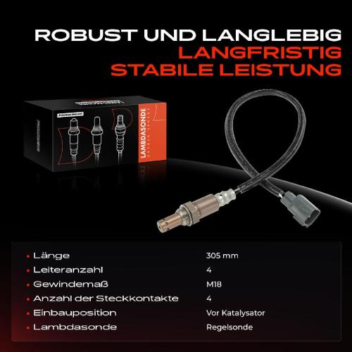 Frankberg 1x Lambdasonde Regelsonde Vor Katalysator für Toyota Auris E15 Land Cruiser Yaris Lexus GS IS LS Bild Frankberg 1x Lambdasonde Regelsonde Vor Katalysator für Toyota Auris E15 Land Cruiser Yaris Lexus GS IS LS