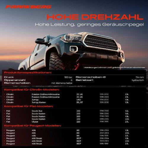 1x Servopumpe hydraulisch für Peugeot 406 806 Expert Fiat Scudo Citroën Jumpy Bild 1x Servopumpe hydraulisch für Peugeot 406 806 Expert Fiat Scudo Citroën Jumpy