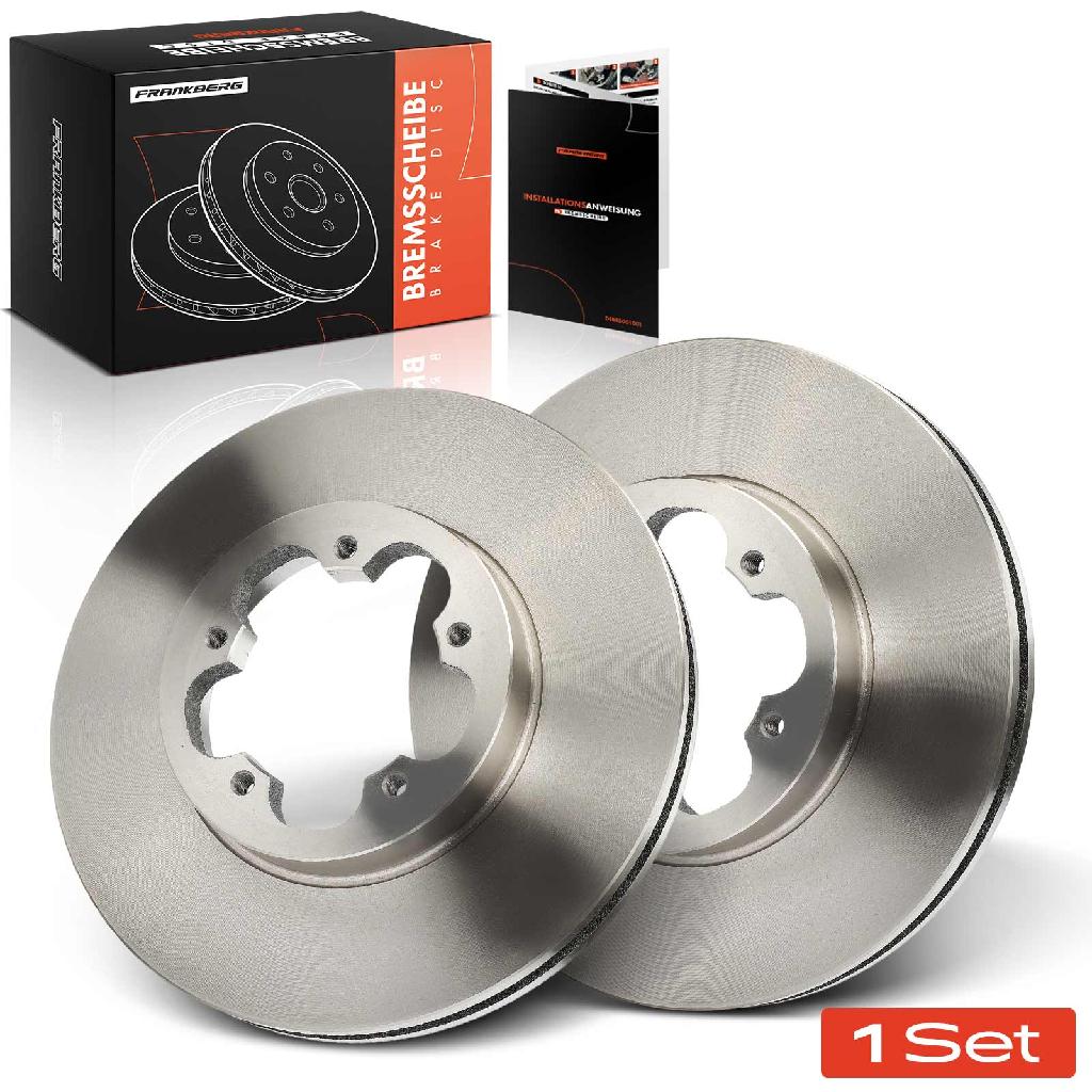 Frankberg 2x Bremsscheiben Vorderachse für Ford Transit Bus Kasten Pritsche/Fahrgestell Tourneo 2006-2014
