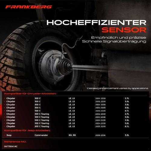 1x ABS Sensor Vorderachse beidseitig für Chrysler 300 C Touring Jeep Commander 2.7L 3.0L 2004-2009 Bild 1x ABS Sensor Vorderachse beidseitig für Chrysler 300 C Touring Jeep Commander 2.7L 3.0L 2004-2009