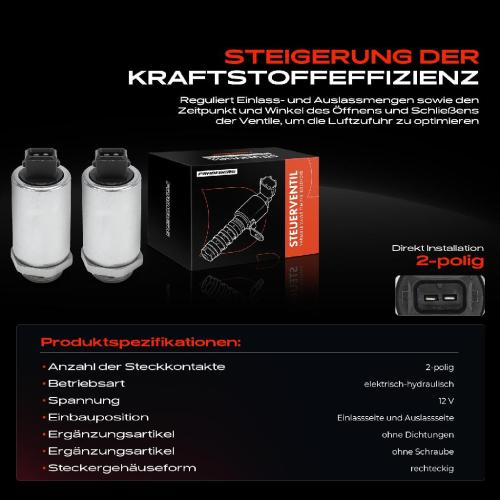 2x Steuerventil Nockenwellenverstellung für BMW 3er E46 5er E39 E60 7er E38 X5 Z3 Bild 2x Steuerventil Nockenwellenverstellung für BMW 3er E46 5er E39 E60 7er E38 X5 Z3