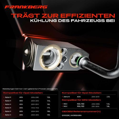1x Expansionsventil Klimaanlage für MINI R50 R52 R53 Opel Astra H L08 L35 L48 L67 Bild 1x Expansionsventil Klimaanlage für MINI R50 R52 R53 Opel Astra H L08 L35 L48 L67