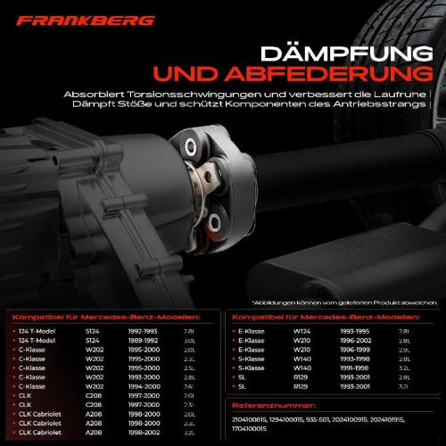 1x Gelenkscheibe Hardyscheibe Kardanwelle Vorne oder Hinten für Mercedes-Benz S124 W202 S202 A208 W210 W140 R129 Bild 1x Gelenkscheibe Hardyscheibe Kardanwelle Vorne oder Hinten für Mercedes-Benz S124 W202 S202 A208 W210 W140 R129