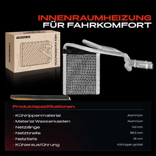 1x Wärmetauscher Innenraumheizung für Ford B-Max Ecosport KA Tourneo Transit Bild 1x Wärmetauscher Innenraumheizung für Ford B-Max Ecosport KA Tourneo Transit