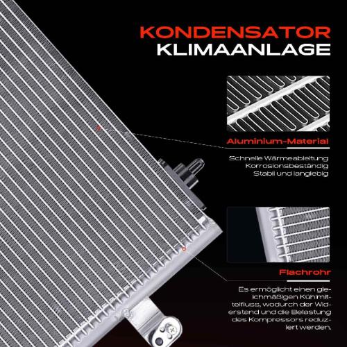 Frankberg 1x Kondensator Klimaanlage für Citroën C5 I Break Peugeot 307 Break CC SW 1.4L-2.0L Bild Frankberg 1x Kondensator Klimaanlage für Citroën C5 I Break Peugeot 307 Break CC SW 1.4L-2.0L