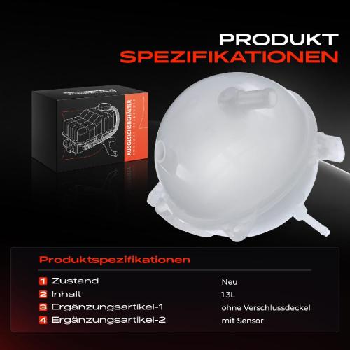 Frankberg 1x Ausgleichsbehälter Kühlmittelbehälter für VW Golf IV Bora 1J Audi A3 Seat Skoda Bild Frankberg 1x Ausgleichsbehälter Kühlmittelbehälter für VW Golf IV Bora 1J Audi A3 Seat Skoda