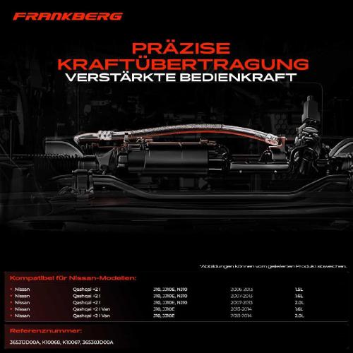2x Seilzug Feststellbremse Hinterachse beidseitig für Nissan Qashqai I J10 JJ10E NJ10 J11 Bild 2x Seilzug Feststellbremse Hinterachse beidseitig für Nissan Qashqai I J10 JJ10E NJ10 J11