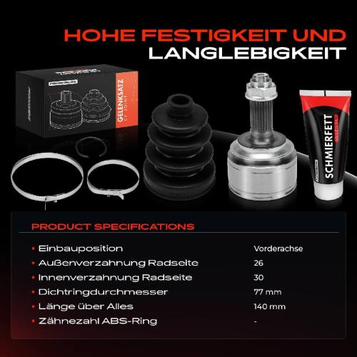 1x Antriebswelle Gelenksatz Vorderachse für Honda Civic FK FN FA FD 1.4L 1.8L 2005-2012 Bild 1x Antriebswelle Gelenksatz Vorderachse für Honda Civic FK FN FA FD 1.4L 1.8L 2005-2012