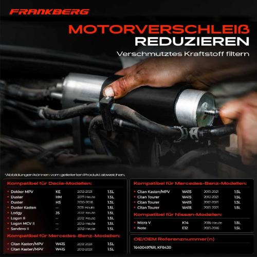 1x Kraftstofffilter für Mercedes-Benz W415 Dacia Duster Nissan NV200 Bild 1x Kraftstofffilter für Mercedes-Benz W415 Dacia Duster Nissan NV200