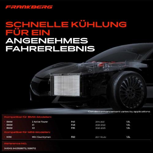 Frankberg 1x Kondensator Klimaanlage für BMW 2er F45 F39 F48 X1 X2 MINI F60 1.5L Bild Frankberg 1x Kondensator Klimaanlage für BMW 2er F45 F39 F48 X1 X2 MINI F60 1.5L