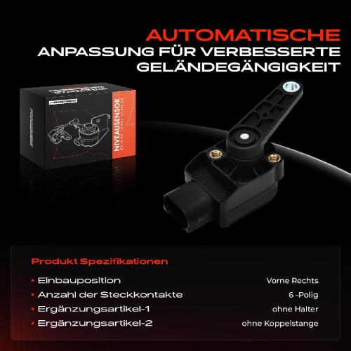 1x Höhensensor Niveauregulierung Vorne Rechts für Volvo XC90 I 275 2.5L 2002-2014 Bild 1x Höhensensor Niveauregulierung Vorne Rechts für Volvo XC90 I 275 2.5L 2002-2014