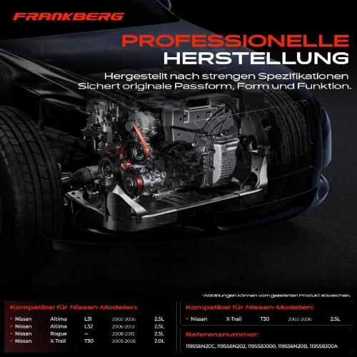 1x Spannrolle Riemenspanner für Nissan Altima Rogue X-Trail T30 2.0L 2.5L Bild 1x Spannrolle Riemenspanner für Nissan Altima Rogue X-Trail T30 2.0L 2.5L