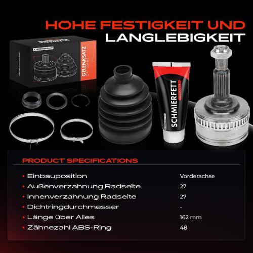 1x Antriebswelle Gelenksatz Vorderachse für Mercedes-Benz V-Klasse 638/2 Vito Kasten W638 Bild 1x Antriebswelle Gelenksatz Vorderachse für Mercedes-Benz V-Klasse 638/2 Vito Kasten W638