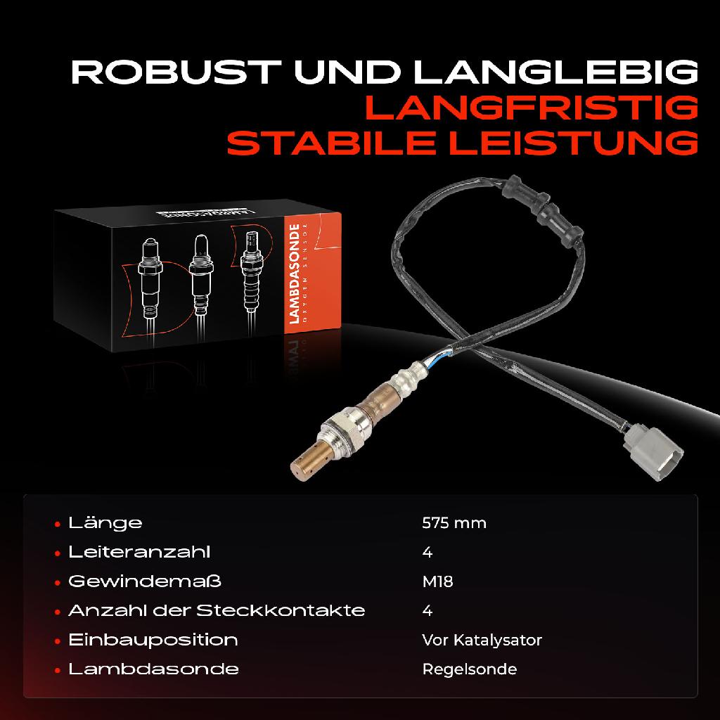 1x Lambdasonde Regelsonde Vor Katalysator für Subaru Forester SG Legacy III Outback BE BH