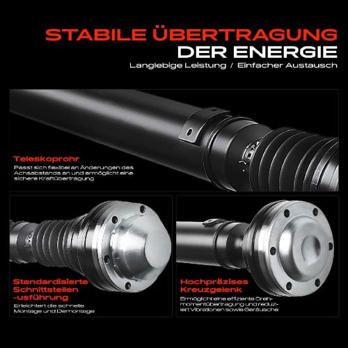 1x Kardanwelle Gelenkwelle Vorderachse für Jeep Cherokee KJ 3.7L 2001-2008 Bild 1x Kardanwelle Gelenkwelle Vorderachse für Jeep Cherokee KJ 3.7L 2001-2008