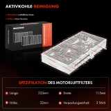 2x Innenraumfilter Aktivkohle für BMW F45 F46 X1 F48 X2 F39 MINI F55 F56