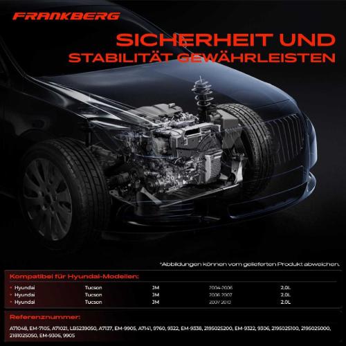 2x Motorlager Vorne und Hinten für Hyundai Tucson JM 2.0L 2004-2010 Bild 2x Motorlager Vorne und Hinten für Hyundai Tucson JM 2.0L 2004-2010